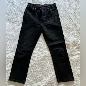 Agolde Riley High Rise Straight Crop Jeans